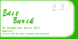 edit burik business card